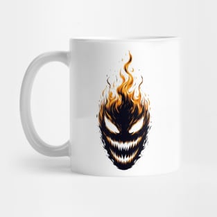 fire skull Mug